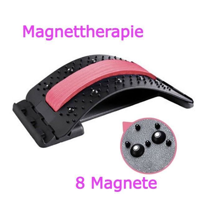 Rückenstrecker mit Magneten oder Massagepunkten