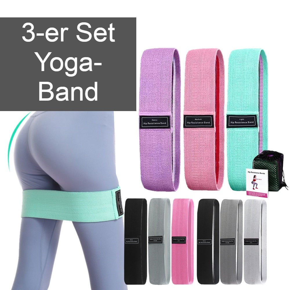 Yoga Band, Widerstandsbänder, 3-er Pack