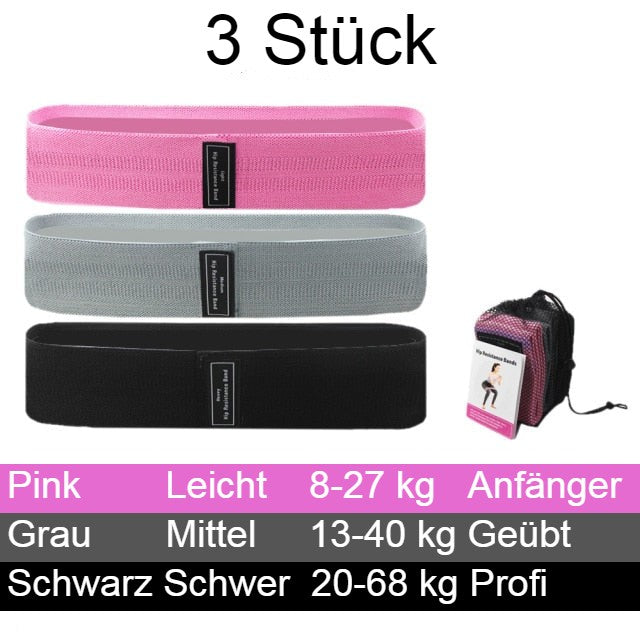 Yoga Band, Widerstandsbänder, 3-er Pack