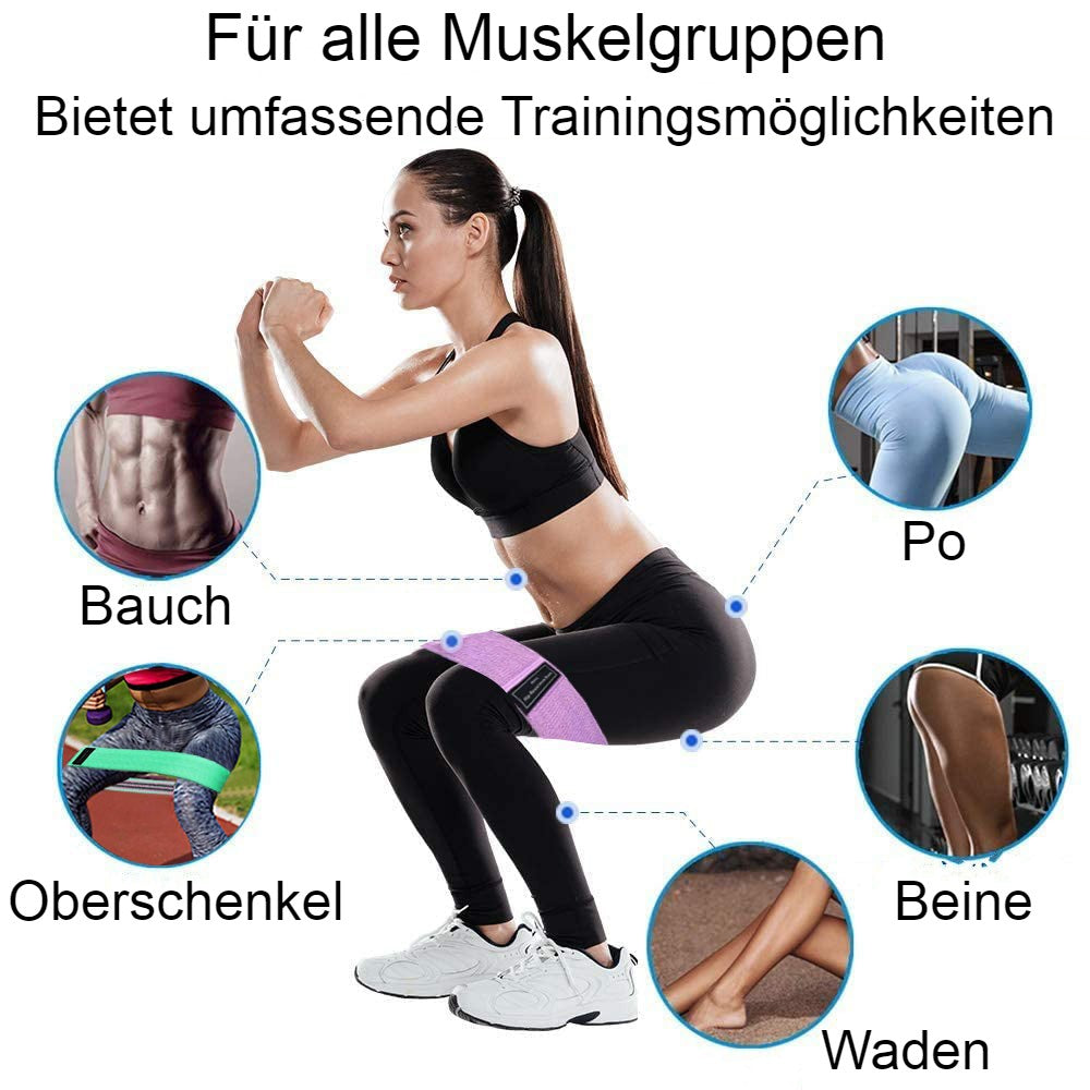 Yoga Band, Widerstandsbänder, 3-er Pack