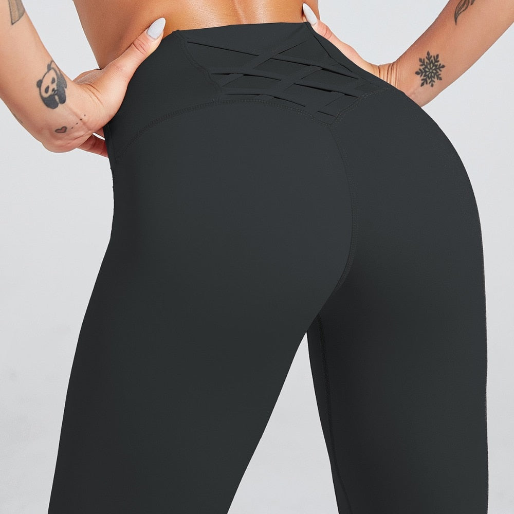 Push Up Leggings mit schönem Muster, Yogahose