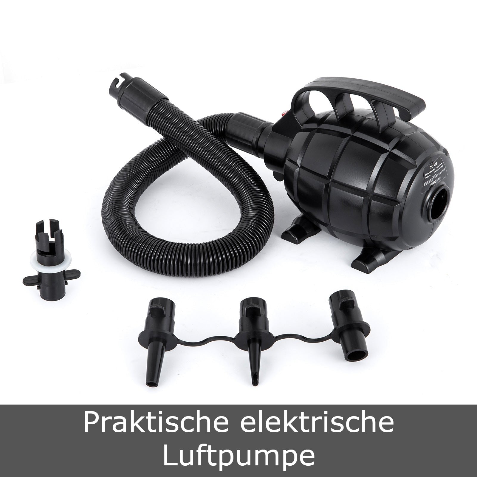 Elektrische Luftpumpe 600W, 220V für Luftmatten, Airtrack, Zorb-Ball, Camping