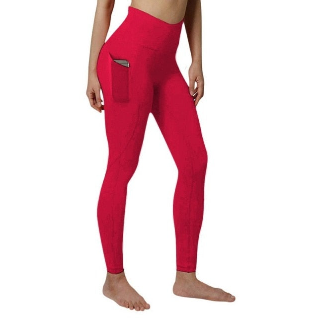 Push Up Leggings mit Handytasche, Yogahose