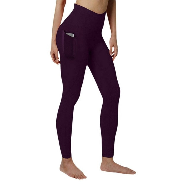 Push Up Leggings mit Handytasche, Yogahose